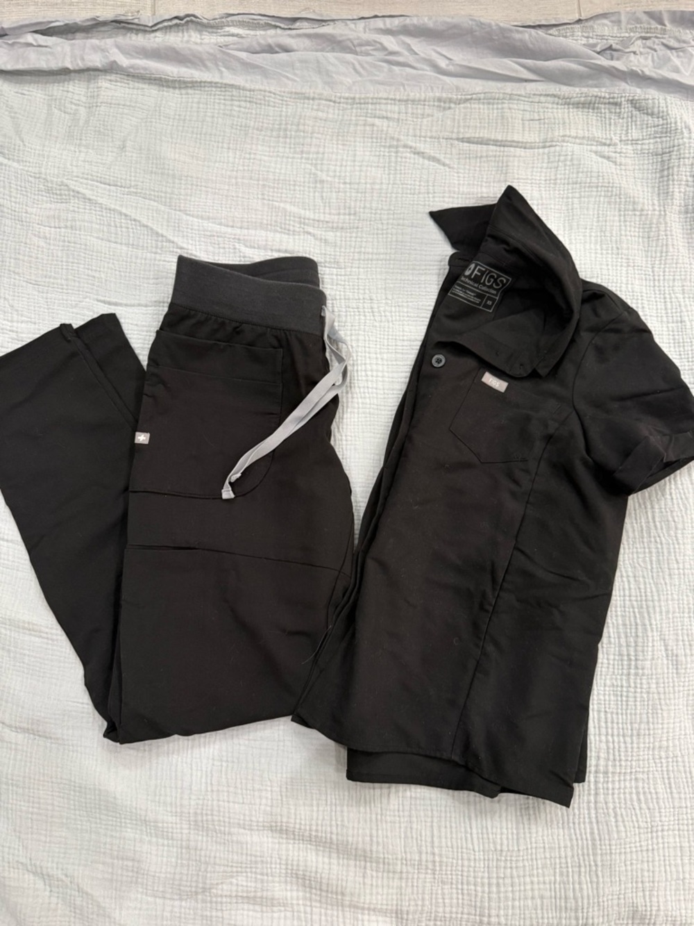 Figs Technical Collection Black Scrub Jacket